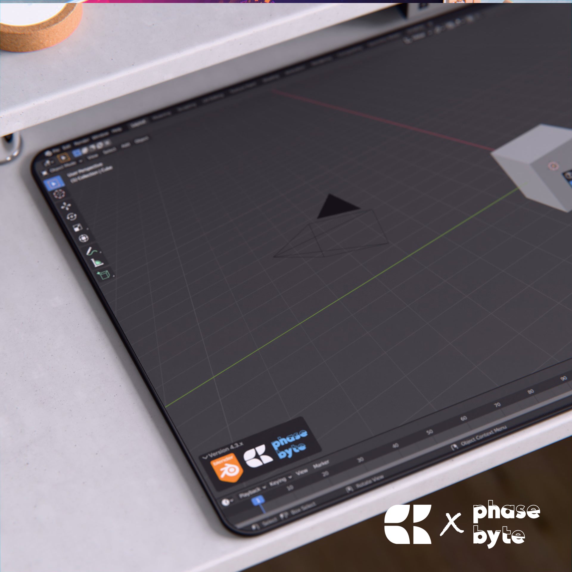 Blender Viewport Mat - Bees.Keys X PhaseByte