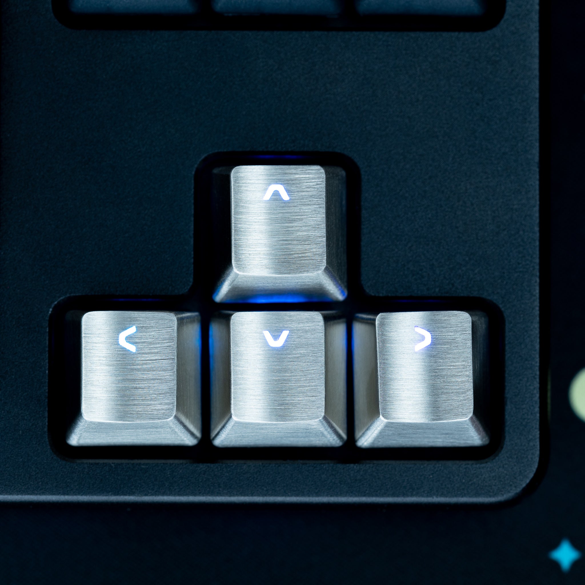 Brushed Stainless Steel Metal Arrow Keys