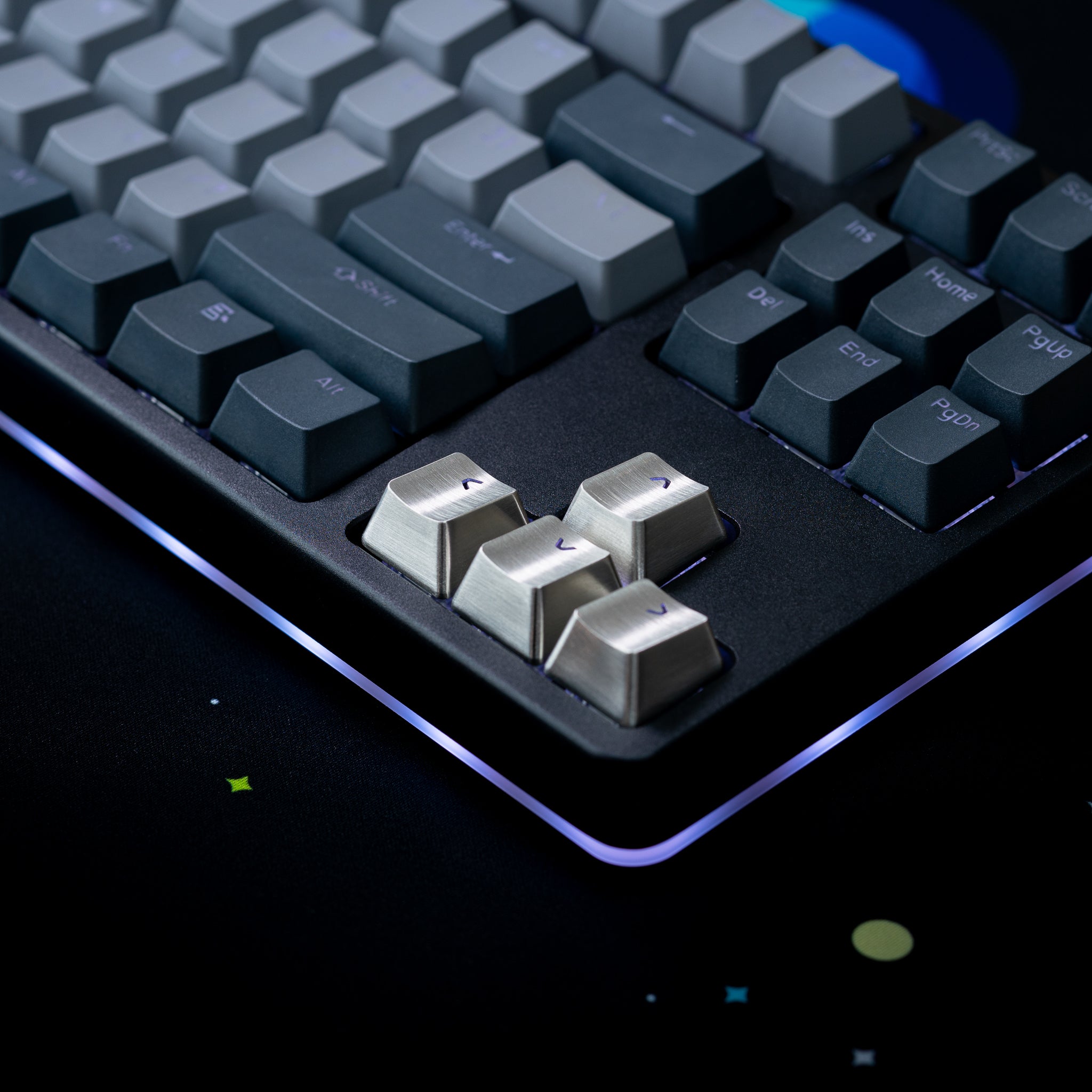 Brushed Stainless Steel Metal Arrow Keys