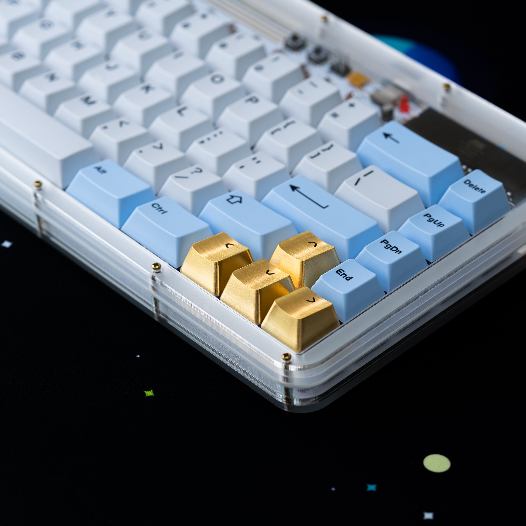 Brushed Gold Stainless Steel Metal Arrow Keys